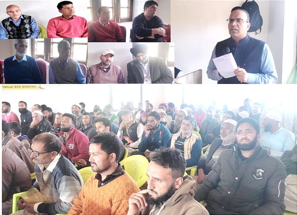 KVK Shopian organizes Awareness programme under HADP SHOPIAN 1 KVK Shopian organizes awareness prog under HADP