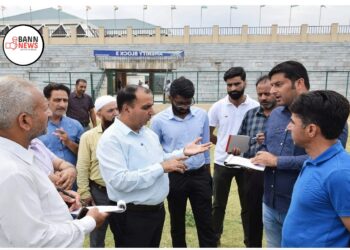 ADC Srinagar Reviews Independence Day Preparations at Bakshi Stadium