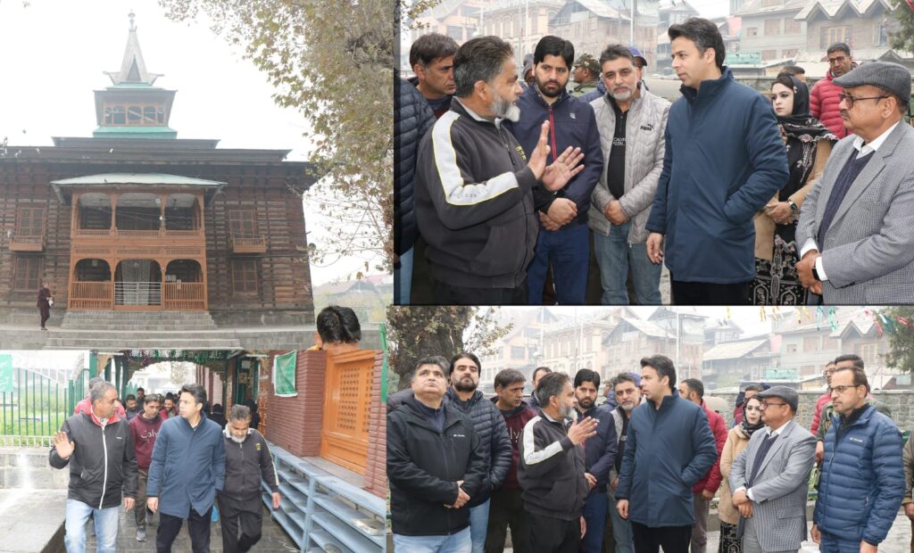 DC Srinagar visits Khankah-e-Naqshband Sahib (RA); takes on spot review of 4.86 Cr project for development of Shrine on heritage pattern 1 1000091412