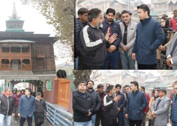DC Srinagar visits Khankah-e-Naqshband Sahib (RA); takes on spot review of 4.86 Cr project for development of Shrine on heritage pattern