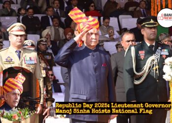Republic Day 2025: Lieutenant Governor Manoj Sinha Hoists National Flag