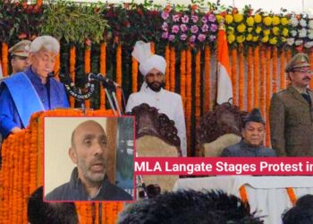 MLA Langate Stages Protest in Assembly Over Kathua, Baramulla Deaths During LG’s Speech