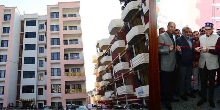 CM Omar Abdullah inaugurates 56 new residential flats for Darbar Move employees in Jammu