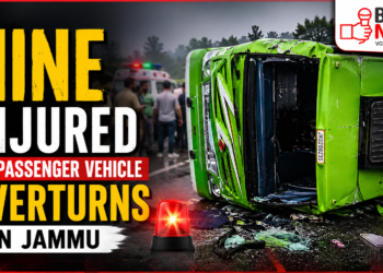 Nine Injured as Passenger Vehicle Overturns in Jammu
