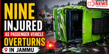Nine Injured as Passenger Vehicle Overturns in Jammu