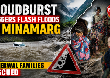 Cloudburst Triggers Flash Floods in Minamarg; Bakerwal Families Shifted to Safer places