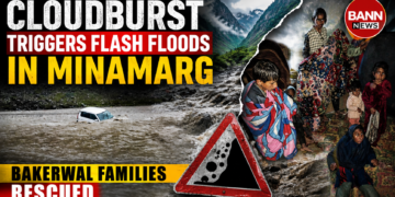 Cloudburst Triggers Flash Floods in Minamarg; Bakerwal Families Shifted to Safer places