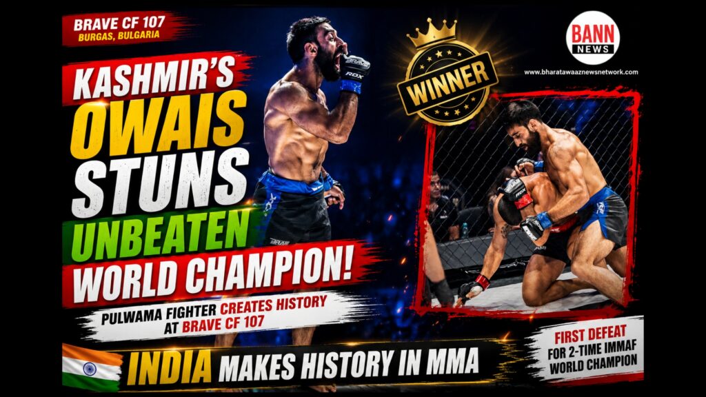 Kashmir's Owais Yaqoob Upsets Unbeaten Bulgarian Champion at BRAVE CF 107, Creates History for Indian MMA 1 1001318048