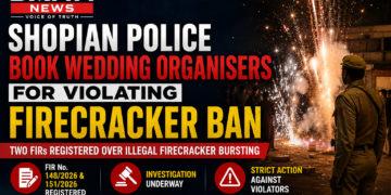 Shopian Police Register Two FIRs Against Wedding Organisers for Violating Firecracker Ban