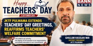JKTF Pulwama Extends Teachers’ Day Greetings, Reaffirms Teachers’ Welfare Commitment