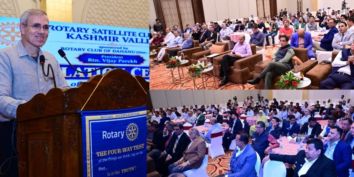 CM Omar Abdullah inaugurates Rotary Satellite Club-Kashmir Valley