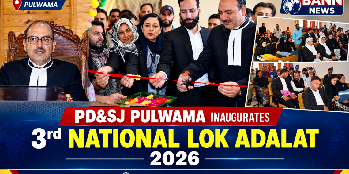 PD&SJ Pulwama inaugurates 3rd National Lok Adalat 2026